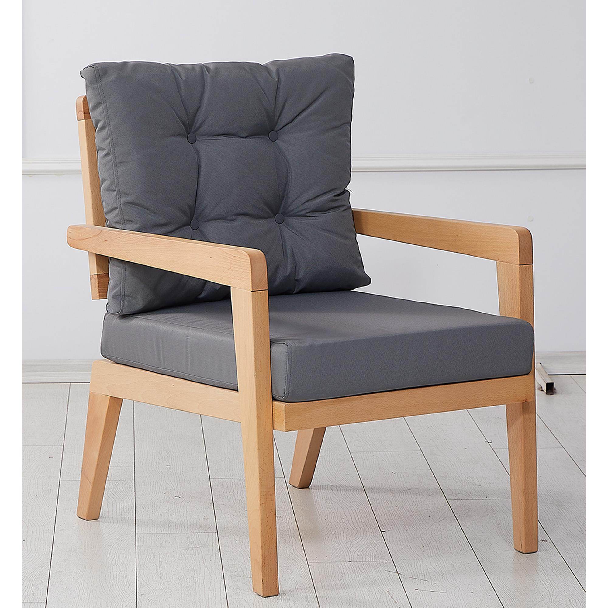 Vena Ahşap Tekli Bahçe Koltuğu | Balkon Koltuğu | Rehome