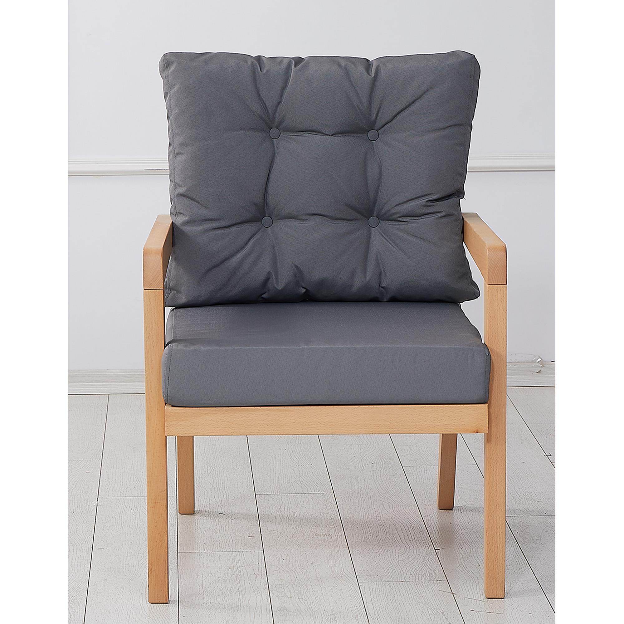 Vena Ahşap Tekli Bahçe Koltuğu | Balkon Koltuğu | Rehome