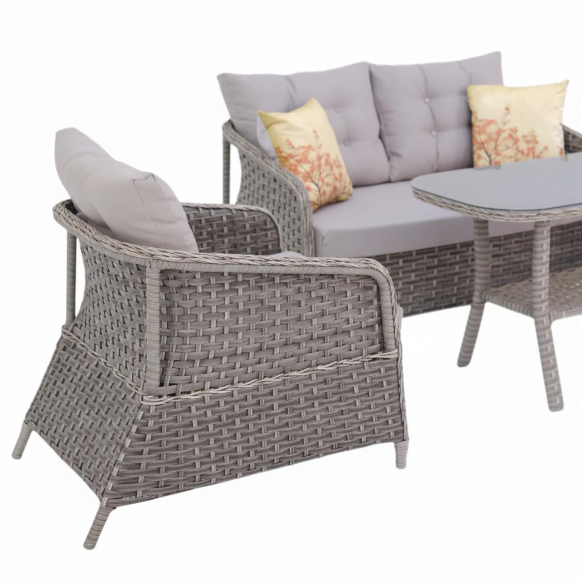 Vortex İkili Rattan Bahçe Oturma Grubu | Rehome