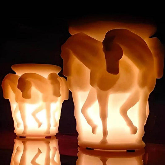 White Horse Doğal El Yapımı Dekoratif Mum