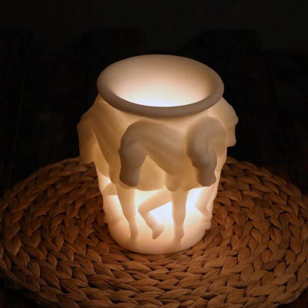 White Horse Doğal El Yapımı Dekoratif Mum