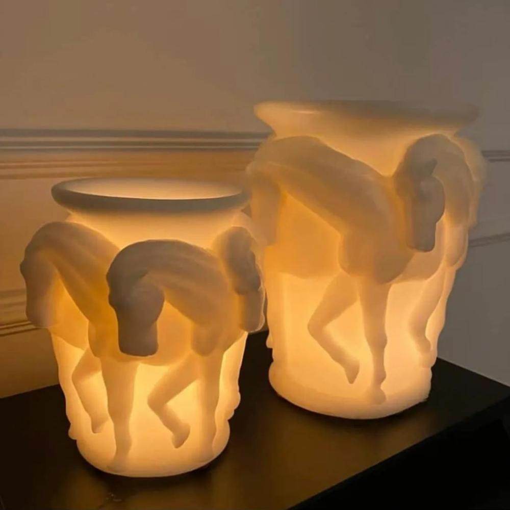White Horse Doğal El Yapımı Dekoratif Mum