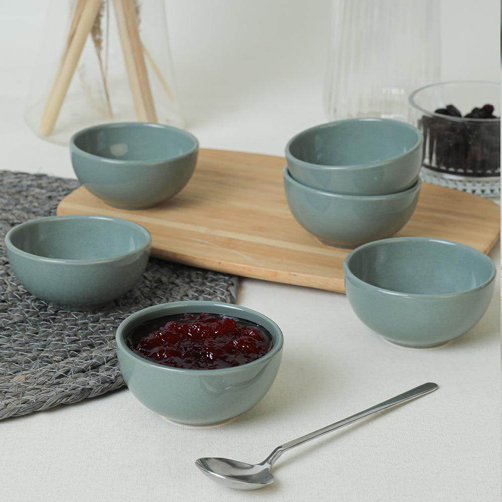 Yeşil Bulut Mini Çerezlik / Sosluk 8 Cm 6 Adet 326