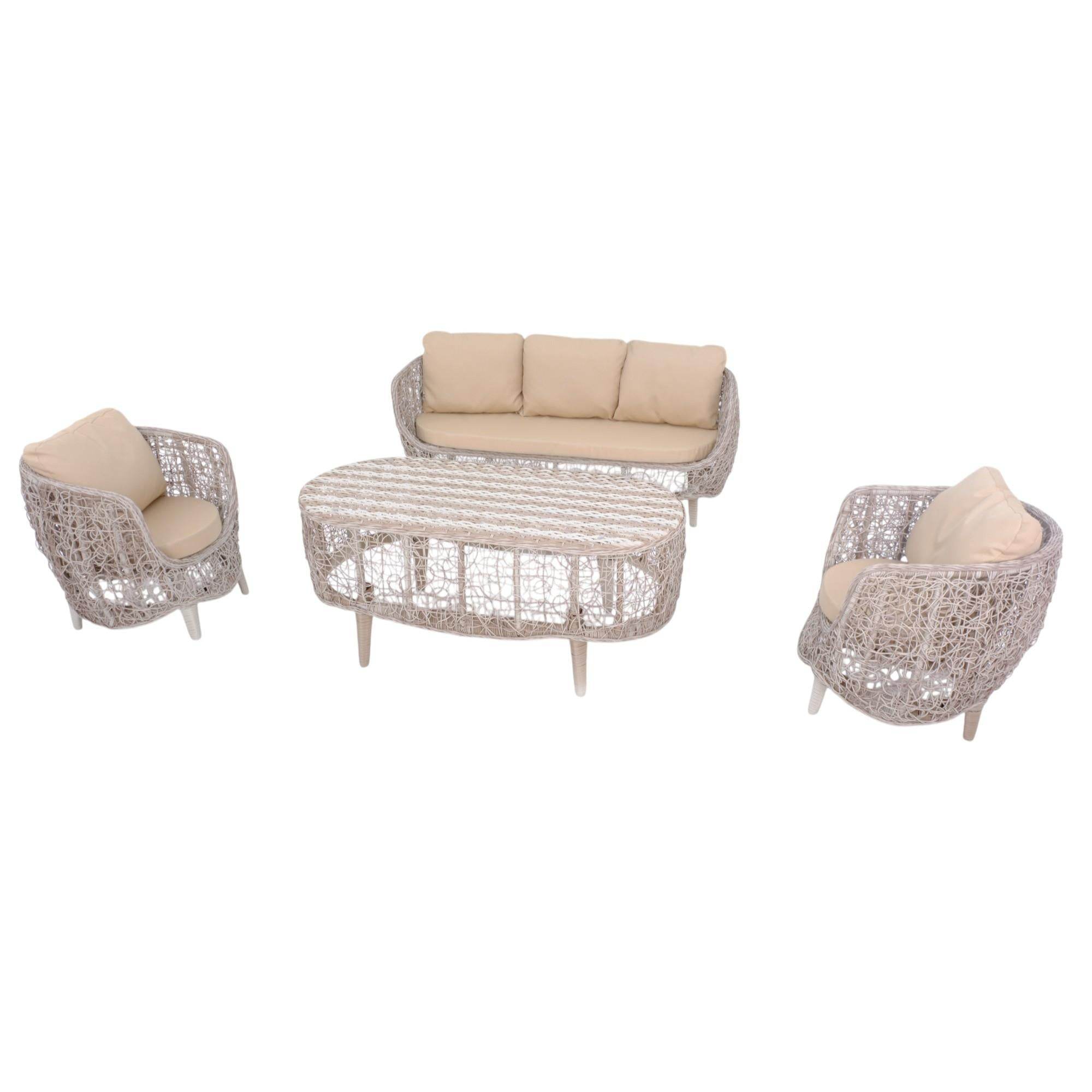 Zenda | 3+1+1+Sehpalı Bahçe Balkon Oturma Takımı