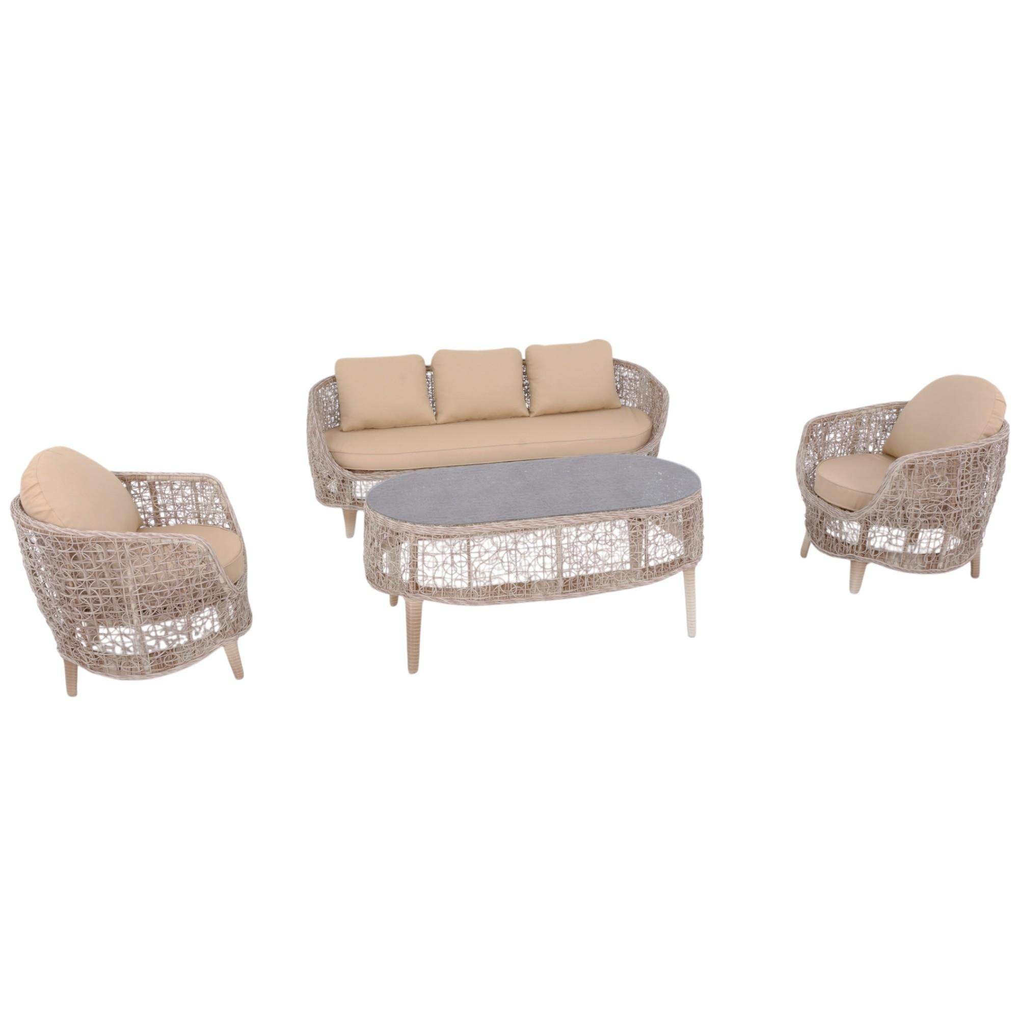 Zenda | 3+1+1+Sehpalı Bahçe Balkon Oturma Takımı