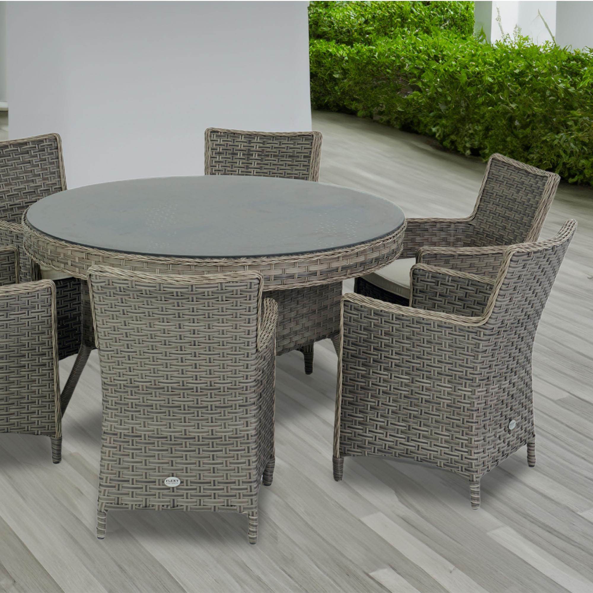 Zenit 140 Çap Rattan Bahçe Masa Takımı | Rehome