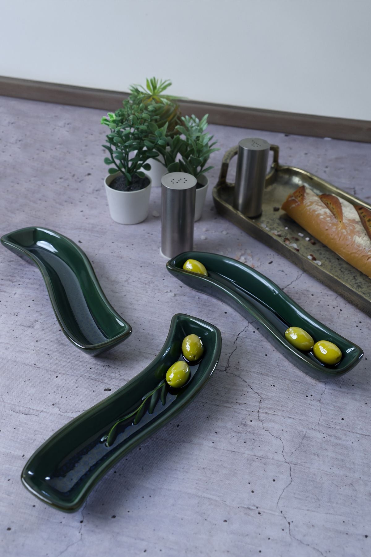 Zümrüt Ivory Zeytinlik 18 Cm 3 Adet